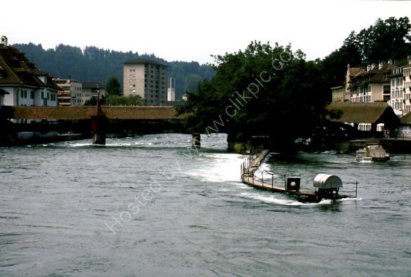 Covered Bridge & Weir, Lucerne